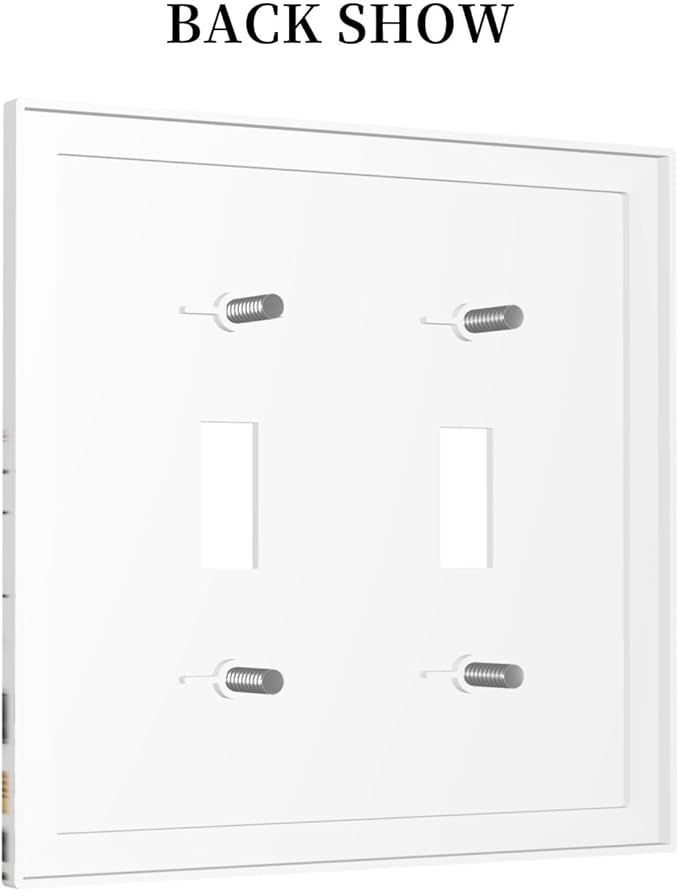 Spring Vibrant Wildflower Blossom Double Toggle Wall Plate Red Colored Country Vintage Floral Wild Butterfly Flowers Decorative 2-Gang Light Switch Cover Electrical Receptacle Outlet Face Plate Cover