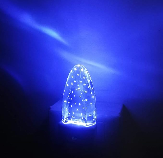 GREENIC Multicolor LED Night Light 4 Pack Bubble Pattern with Dusk to Dawn Sensor, Rotating 8 Colors, Plug in Night Light for Bedroom, Kids Room, Bathroom