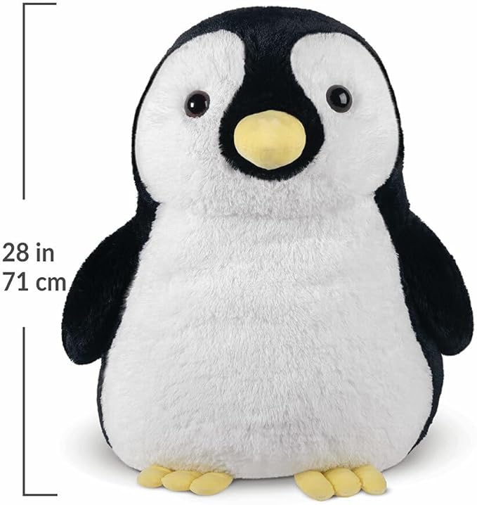 Vermont Teddy Bear Giant Penguin Stuffed Animal | 28 Inch Penguin Plush Toy | Fluffy Collectible Plushies for Kids and Adults | Crafted in the USA