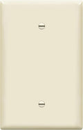 ENERLITES Blank Device Wall Plate, Jumbo Blank Cover, Gloss Finish, Oversized 1-Gang 5.5" x 3.5", Polycarbonate Thermoplastic, 8801O-LA, Light Almond