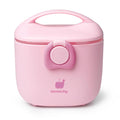 Termichy Baby Formula Dispenser, Portable Milk Powder Dispenser Container with Carry Handle and Scoop for Travel Outdoor Activities with Baby Infant, 8.8OZ, 0.55LB, 250g (Light Pink)