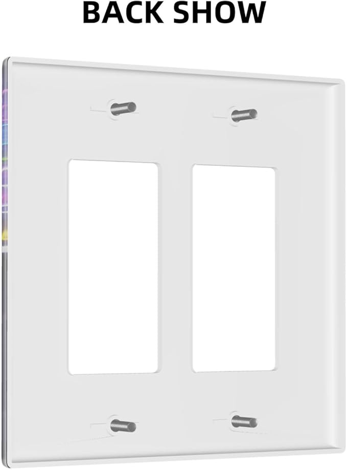 Games Funny Double Gang Rocker Decorative Light Switch Cover, 2-Gang Wall Plate Outlet Cover