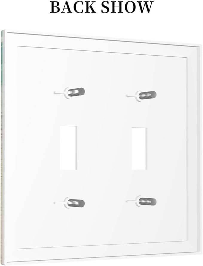 Decorative Switch Plates Sea Shells And Star Fish In Ocean Beach 2 Gang Double Toggle Outlet Light Switch Cover Wall Plate Electrical Faceplate For Bathroom Home Decor