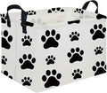Rectangular Dog Basket,Nursery Hamper,Collapsible canvas kids toy storage box,Kids room storage basket,Gift Basket(Dogs)
