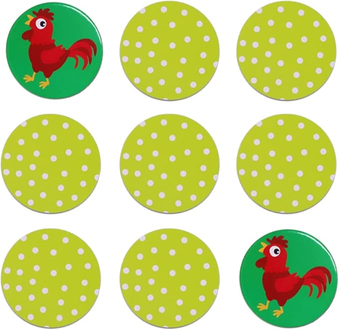 KiDEPOCH Memory Match Game – 16 Matching Pairs Preschool Memory Games Featuring Barnyard Element, Non Toxic Educational Memory Matching Game, Perfect for Kids, Toddlers, 3 Year Old or Up