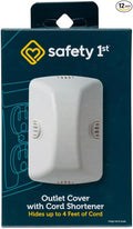 Safety 1st Outlet Cover with Cord Shortener for Baby Proofing (Pack of 12)