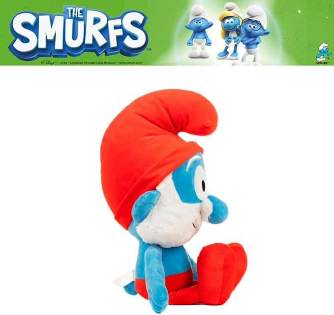 The Smurfs Papa Smurf Bedding Super Soft Cozy Cuddle Pillow Buddy, (Officially Licensed Product) by Franco Collectibles