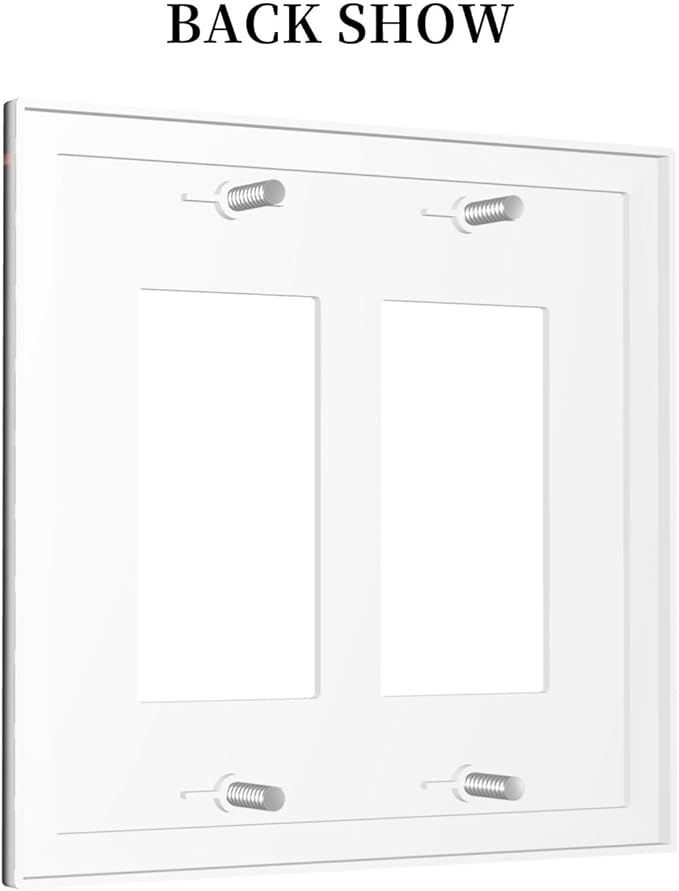 Medieval Fantasy Castle Magic Academy Decorative Outlet Covers 2 Gang Double GFCI Rocker Electrical Wall Panels Light Switch Cover Plate for Kids Room Bedroom Decor