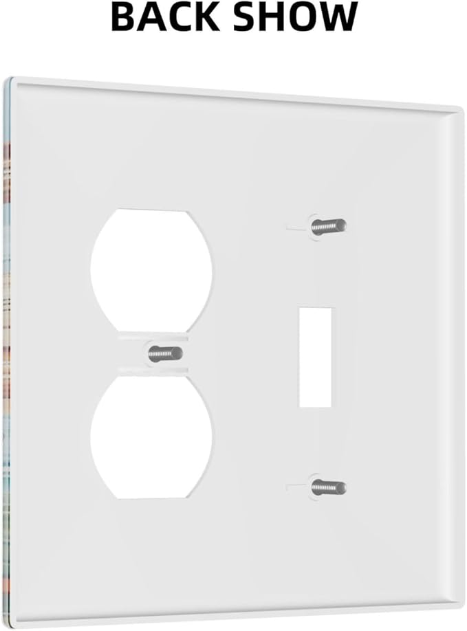 Tropical Beach Palm Tree Summer Coastal Ocean Sunset Wallplates 1 Toggle 1 Duplex Switch Plate Electrical GFCI Faceplate Decorative Light Switch Covers for Bedroom Living Room Decor