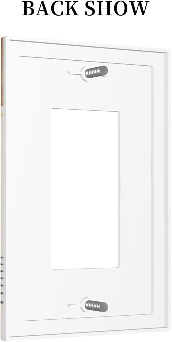 Mid Century Beige Boho Abstract Sun 1 Gang Rocker Light Switch Covers Vintage Arch Quad Single Decora Outlet Wall Plate Decorative Switchplate Faceplate GFCI for Country Bathroom Bedroom Decor