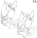 Lamicall 2 Pack Bike Water Bottle Holder - 1.2 Oz Ultralight & Sturdy Bike Cup Holder, Bicycle Drink Cage, Cycling Bike Water Bottle Cage, for 2.75-3.94" Diameter Bottles, White