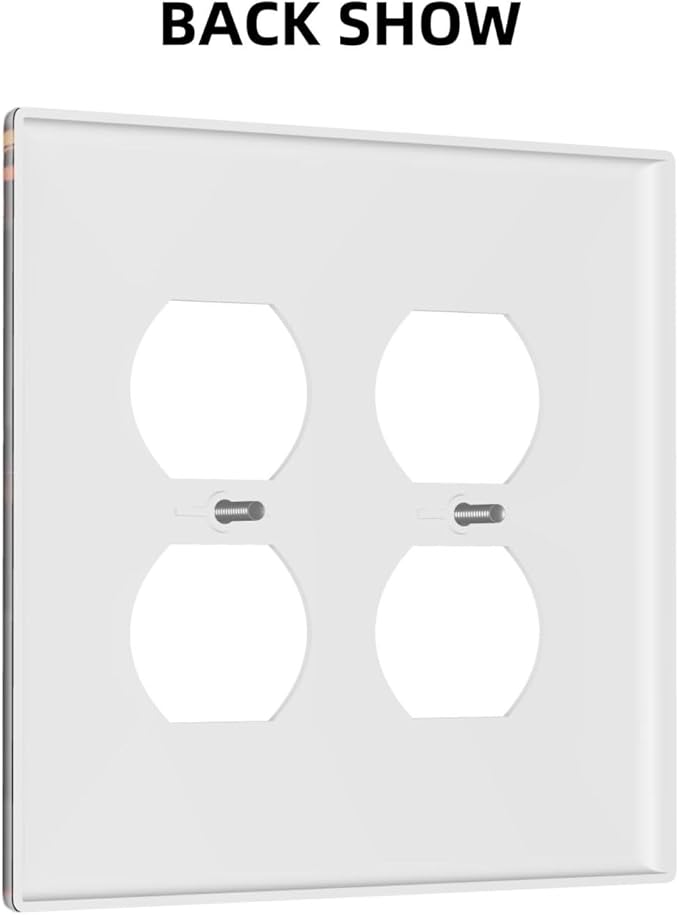 Medieval Fantasy Castle Magic Academy Outlet Covers 2 Gang Double Duplex Decorative Light Switch Covers Electrical Wallplates Socket Faceplate for Kids Room Bedroom Decor