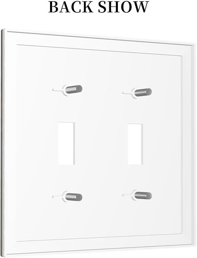 Light Switch Cover Plate Dark Brown Wood Grain Rustic Country Wooden 2 Gang Double Switch Plate Covers Toggle Wallplate Decorative Outlet Covers Electrical Switchplate for Farmhouse Home
