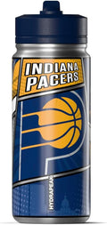Hydrapeak x NBA Indiana Pacers 20 oz Stainless Steel Water Bottle, Officially Licensed Double Wall Insulated Sports Bottle with Straw Lid, Reusable Leakproof Gift for Kids & Adults