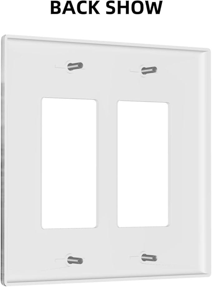 Light Switch Cover Plate Black White Bear Mountain Pine Trees Wilderness 2 Gang Double Rocker Outlet Covers Decorative Switch plates Electrical Wall Plates GFCI Receptacle for Bathroom Bedroom