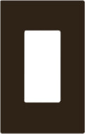 ENERLITES Screwless Decorator Wall Plates Child Safe Outlet Covers, Gloss Finish, Medium Size 1-Gang 4.88" H x 3.11" L, Unbreakable Polycarbonate Thermoplastic, SI8831M-BR, Brown