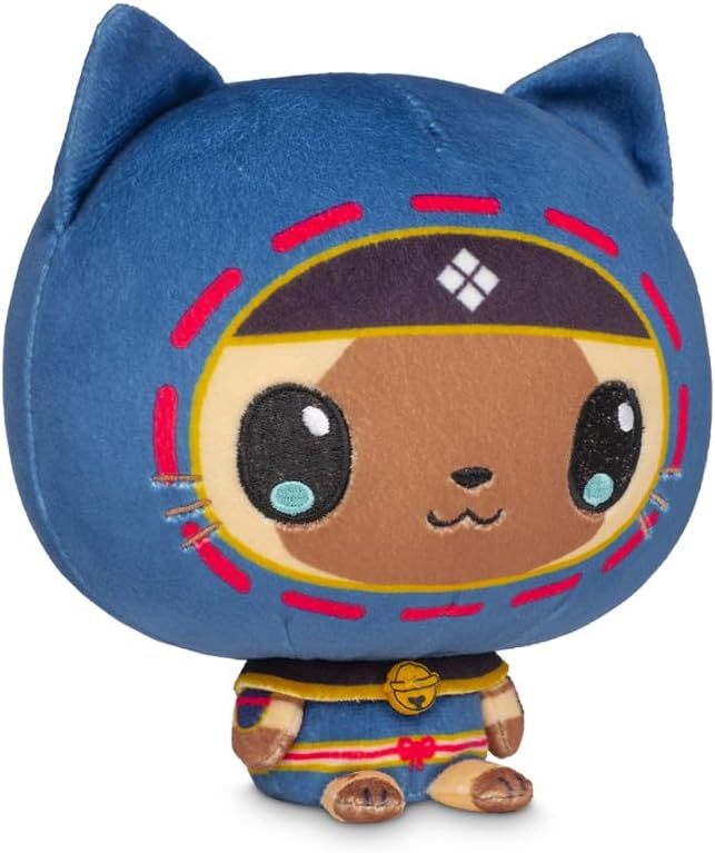 TeeTurtle Cloudheads Palico Plush - 5-Inch Official Monster Hunter Stuffed Animal with Embroidered Details - Soft Cuddly Plush Toys for Kids, Teens, and Adults