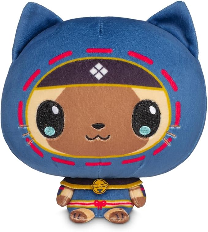 TeeTurtle Cloudheads Palico Plush - 5-Inch Official Monster Hunter Stuffed Animal with Embroidered Details - Soft Cuddly Plush Toys for Kids, Teens, and Adults