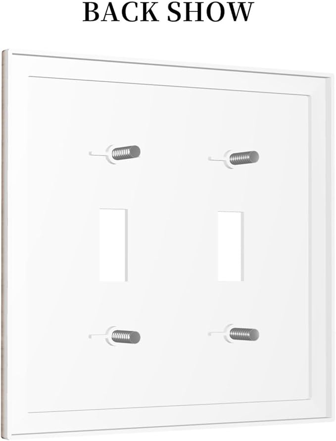 Decorative Switch Plates Mandala Petals Retro Flowers 2 Gang Double Toggle Outlet Light Switch Cover Wall Plate Electrical Faceplate For Bed Room Home Decor
