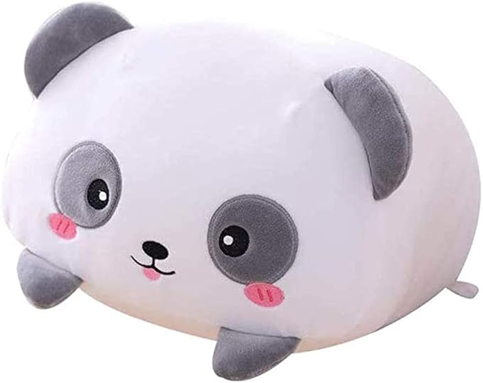 Panda Plush Stuffed Animal, Soft Panda Plush Hugging Pillow Cylindrical Body Pillow Toy Gifts for Kids, 23.6"
