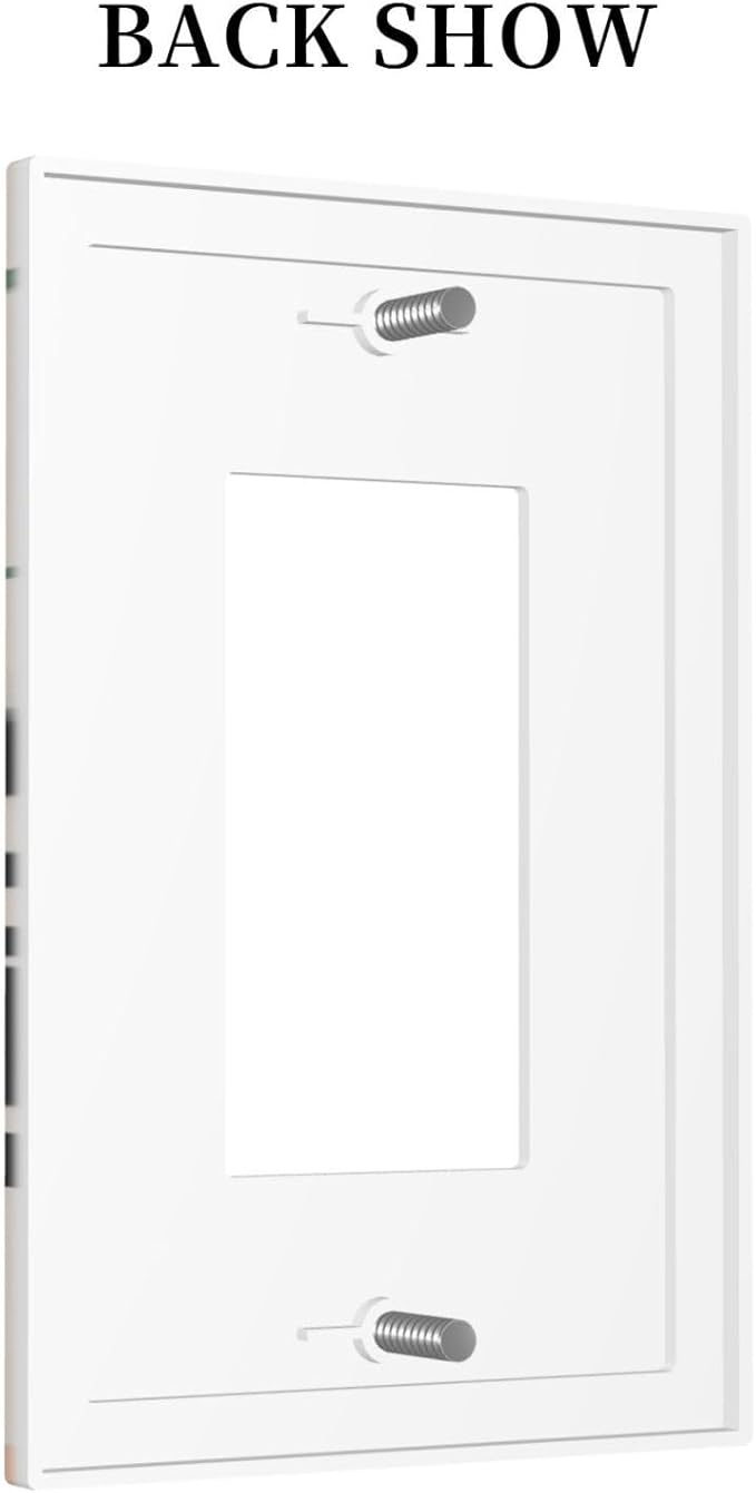 1 Gang Single Decorator/Rocker Wall Plate Cute 70S Mid Century Abstract Cat Boho Moon Phase Sun Light Switches GFCI Electrical Device Face Switchplate Plug Cover for Dimmers, Receptacle, USB Outlet