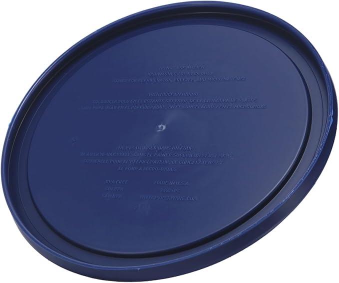 Pyrex 7402-PC Blue Food Storage Replacement Lid (This Lid Fits the Pyrex 7402 6-Cup SCULPTED MIXING BOWL and 7203 7-Cup Glass Bowl) (12 Pack) - Made in USA
