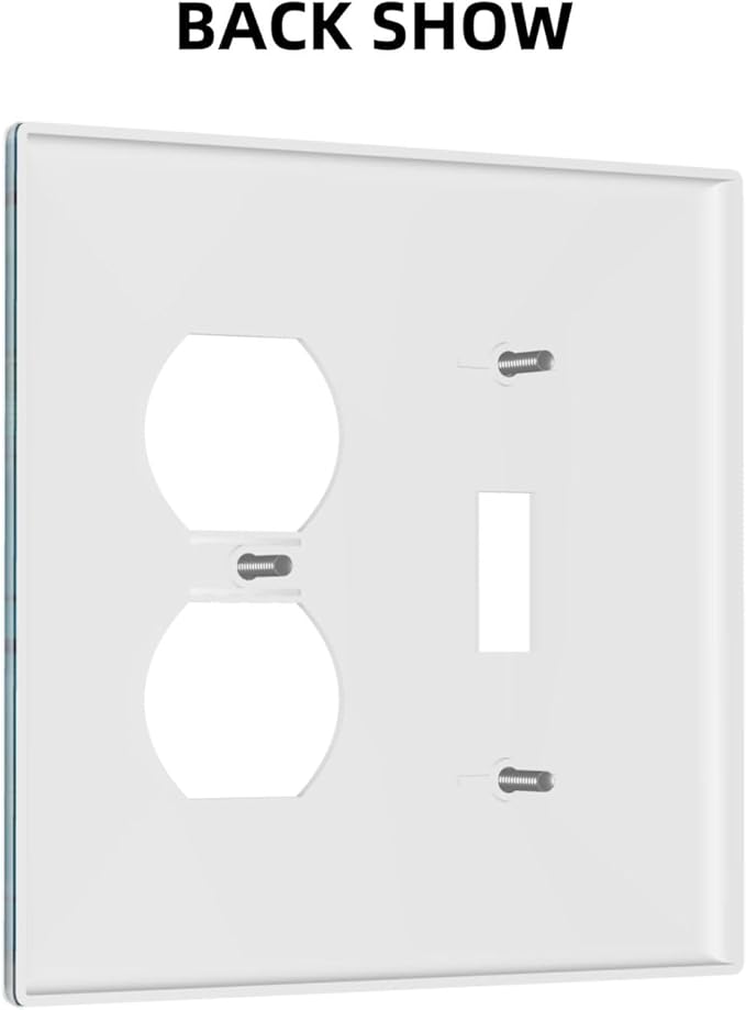 Window View Coastal Lemon Tree Mediterranean Landscape Wallplates 1 Toggle 1 Duplex Switch Plate Electrical GFCI Faceplate Decorative Light Switch Covers for Bedroom Living Room Decor