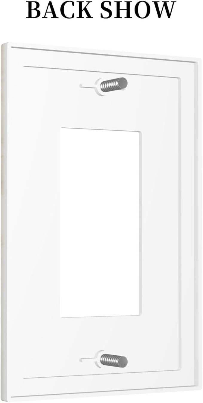 Light Switch Cover Plate Beige Gold Marble Abstraction Morden Art 1 Gang Outlet Covers Single Rocker Decorative Switch plates Electrical Wall Plates GFCI Receptacle for Kitchen Bathroom Decor