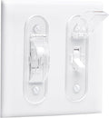 Wall Switch Guard, Childproof Light Switch Cover Guard | Toggle Style | Light Switch Protection | Lock Toggle Switch in On or Off Position | 1 Pack, Clear