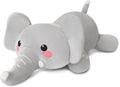 TOYSYM Weighted Stuffed Animals, 1.6 lbs Elephant Stuffed Animal with Weighted Beads, Cute Plush Toy Pillow Gifts for Adults Kids Boys Girls