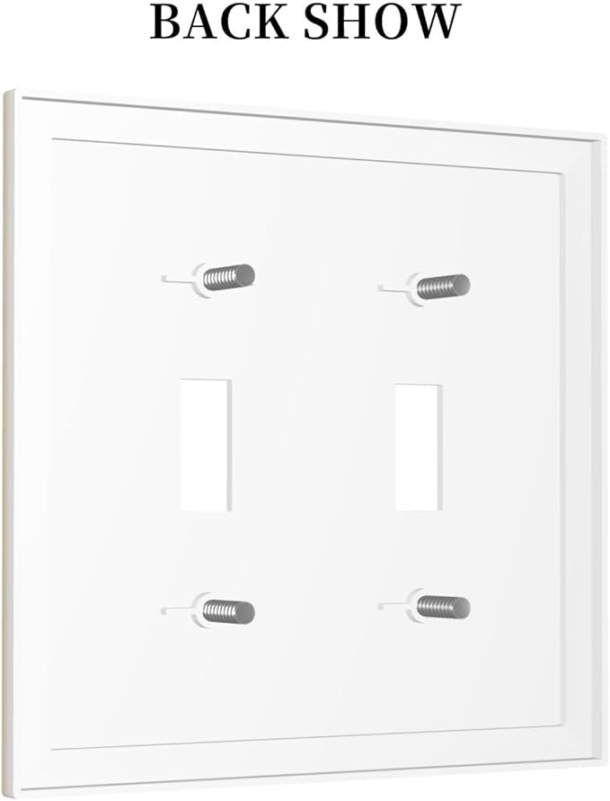 Light Switch Cover Plate Beige Vintage Rustic Coffee Beans Spice 2 Gang Double Toggle Decorative Switch Plates Wall Plates Electrical Faceplate for Kitchen Coffee Bar Decor