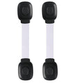 Fursafe&Q Baby Cabinet Locks, Child Safety Cabinet Proofing -Child Safety Strap Locks Adhesive Drawer Fridge Ovens Door Toilet Latches No Drill Multi-Purpose for Furniture Kitchen Lock (WB, 2Pack)