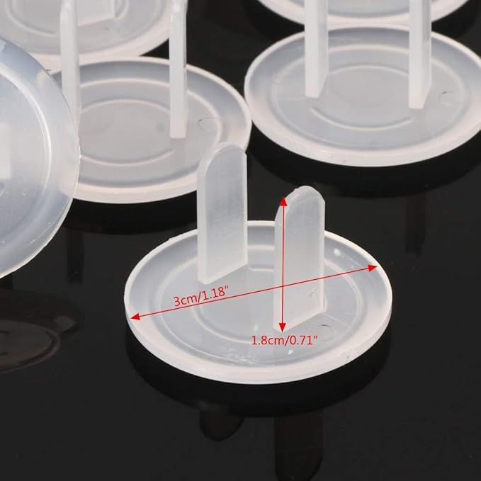 10pcs White Power Socket Plugs Protector Cover,Protection Anti Electric Shock Electrical Outlet Cover Plate,Protection Anti Electric Shock for Baby Safety Guard,Electrical Safety Safety