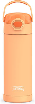 THERMOS FUNTAINER 16 Ounce Stainless Steel Vacuum Insulated Bottle with Wide Spout Lid,Orange,(Pack of 6)