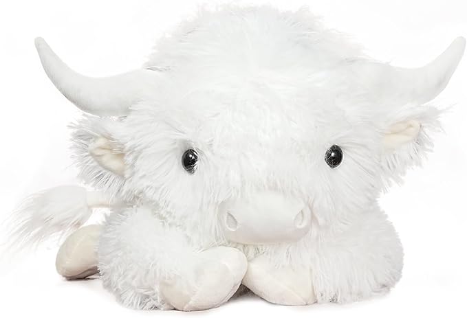 WDXDSOB Weighted Highland Cow Stuffed Animals, 4.2 Lbs Weighted Highland Cow Plush for Kids & Adults, 21.6 Inch Large Cattle Pillow Toy Gift for Christmas Birthday Gift
