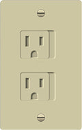 ENERLITES Child Proof Outlet Cover, Self-Closing, Fits Both Duplex and Decorator Outlet, Safety Design, Tamper-Resistant Socket Plug for Receptacle, Size 4.68" x 2.93", 8800-TR, Ivory