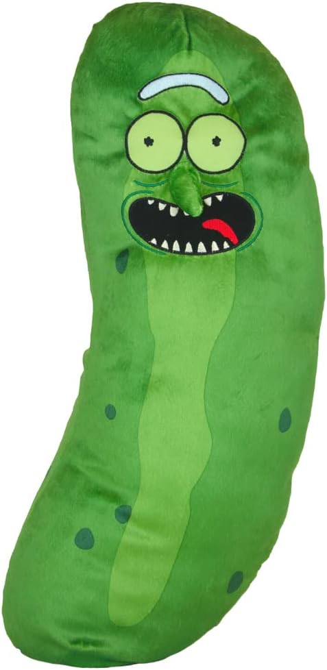 Pickle Rick And Morty Adult Swim Super Soft Plush Cuddle Pillow Buddy, (100% Officially Licensed Product) By Franco Collectibles