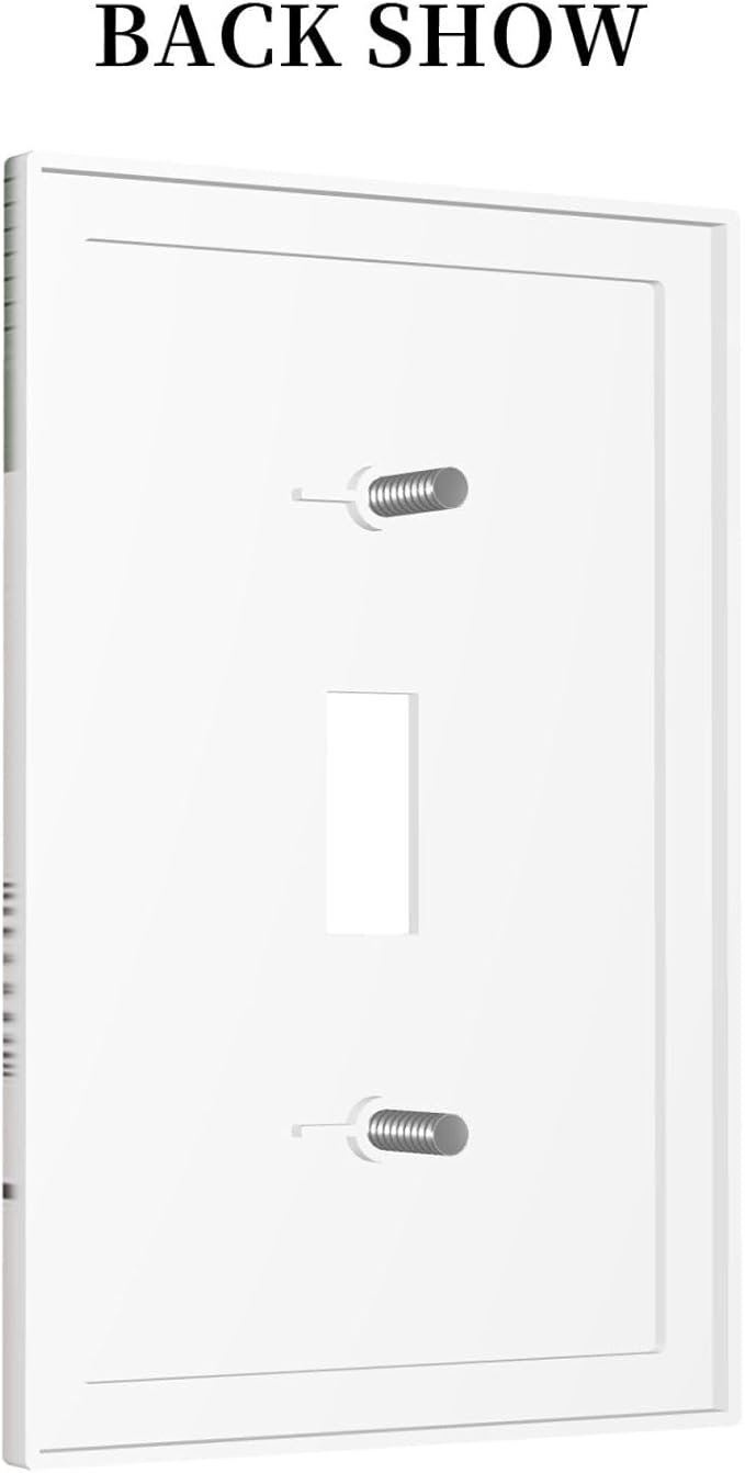 Decorative Light Switch Cover Sage Green Boho Nature Art Minimalist Geometric Plant 1 Gang Single Toggle Device Electrical Faceplate Switchplates Decorator Outlet Wall Plate for Bedroom