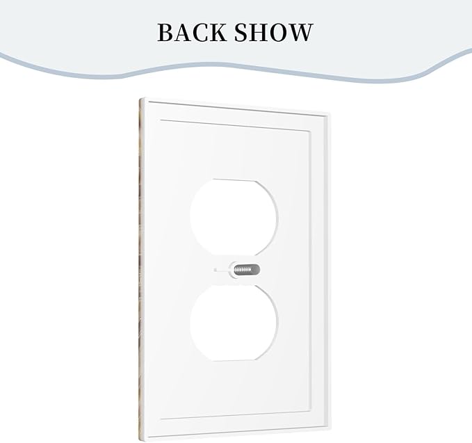 Decorative Outlet Covers Vintage Coffee Pot Star Farmhouse Wood Plank 1 Gang Wall Plate Receptacle Duplex Light Switch Cover Plate Single Dual Plug Covers Electrical Switchplate Faceplate