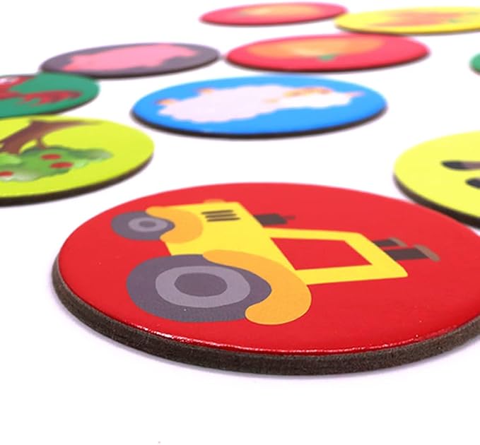 KiDEPOCH Memory Match Game – 16 Matching Pairs Preschool Memory Games Featuring Barnyard Element, Non Toxic Educational Memory Matching Game, Perfect for Kids, Toddlers, 3 Year Old or Up