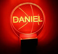 Night Light Multi Color Personalized LED Plug-in, Ultra-Slim Touch Night Light Smart Dusk to Dawn Sensor, Kids Children's Bedroom Kitchen Bathroom Hallway Play Room Variations (Basketball)