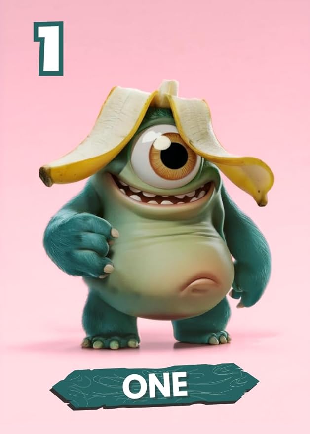 Trash Monsters - Card Game, Easy Number Sequencing Game with Fun Monsters | Ages 3 and up | Kids & Family Nights | Simple to Learn