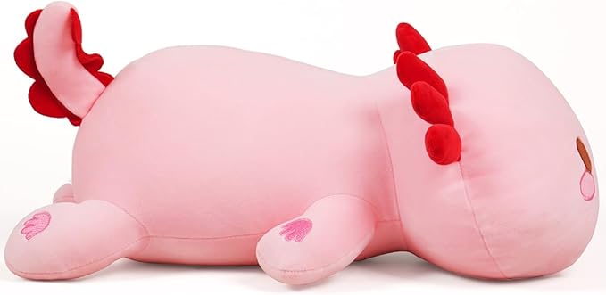 Pink Axolotl Plush, Cute Plushies Axolotl Stuffed Animal for Girls, 20’’ Soft Salamander Plush Pillow Adorable Plushie Gift for Kids