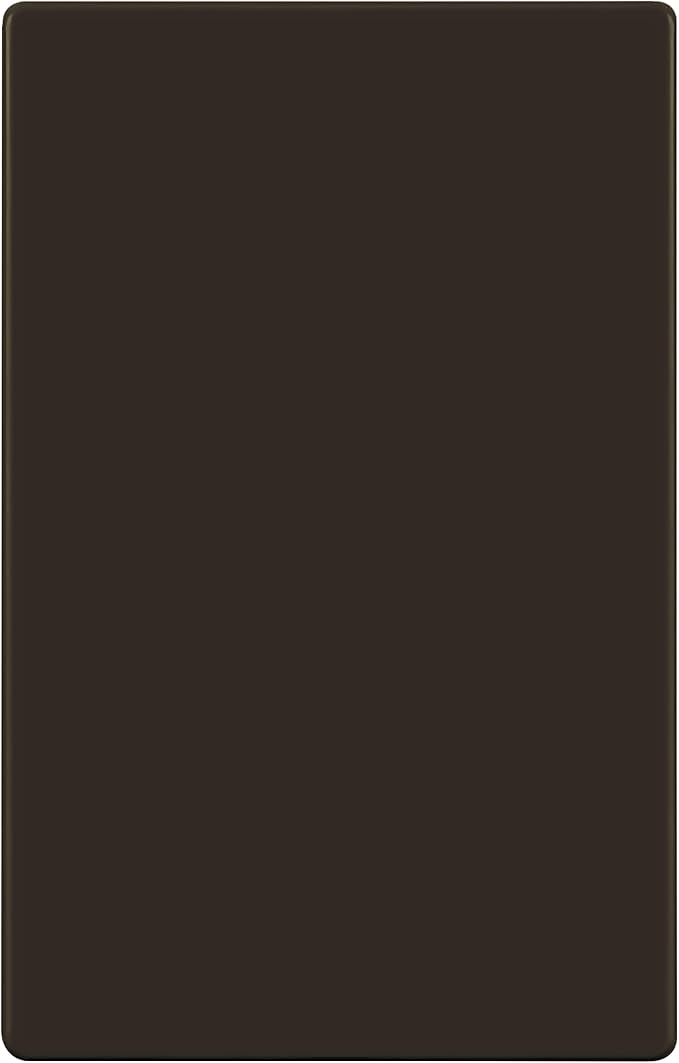 ENERLITES Screwless Blank Wall Plate, Child Safe Blank Device Outlet Cover, Standard Size, 1-Gang 4.68" x 2.93", Polycarbonate Thermoplastic, UL Listed, SI8801-BR, Glossy, Brown
