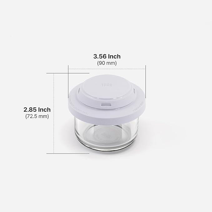 Comotomo 'Smart Vent' Baby Food Container, Gray Set of 6