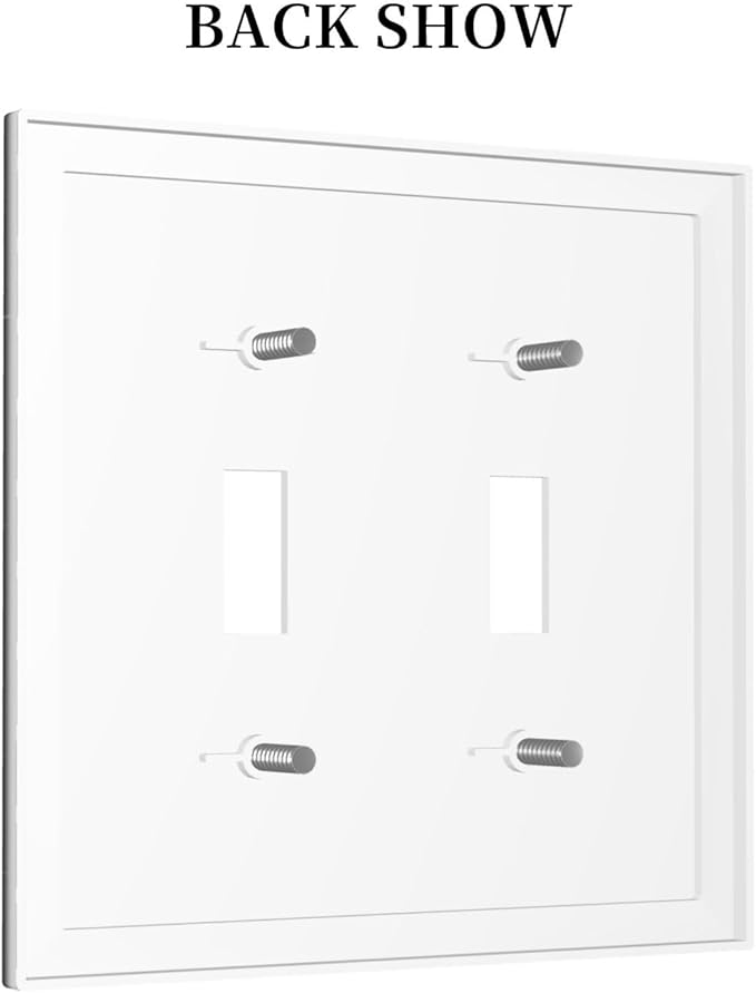 Black Witchy Skeleton Skull Gothic Sun Moon Decorative Switch Plates 2 Gang Double Toggle Outlet Light Switch Cover Wall Plate Electrical Faceplate for Bedroom Living Room Decor
