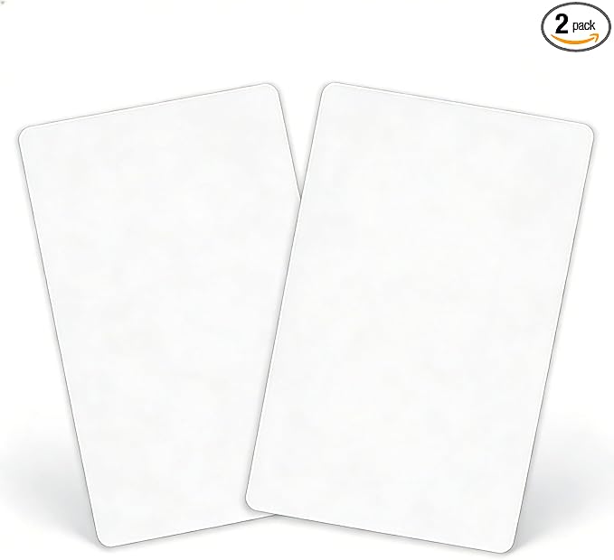 ZEFTV Screwless Blank Wall Plates 1-Gang Blank Switch Outlet Electrical Cover Plate Unbreakable Thermoplastic Faceplate for Decorative Receptacle Outlet Switch, White (2 Pack)