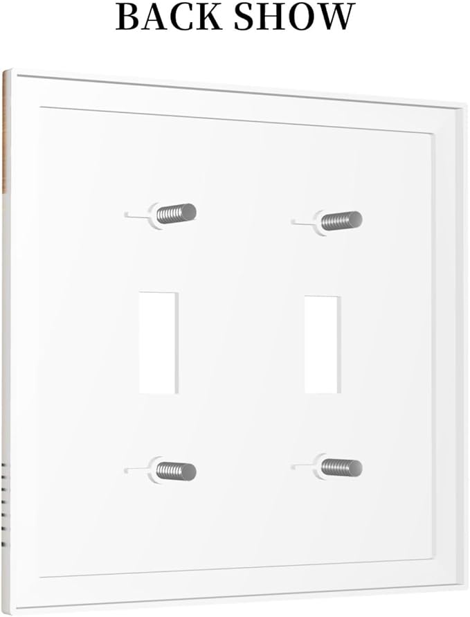 Mid Century Beige Boho Abstract Sun Vintage Arch Double Toggle Light Switch Covers Decorative 2 Gang Wall Plate Electrical Faceplate Switchplate for Country Bathroom Bedroom Living Room Decor