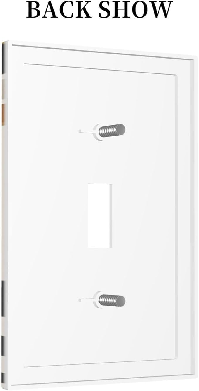 Boho Mid Century Arch Plant Leaves Sun Moon Decorative Light Switch Cover 1 Gang Single Toggle Device Electrical Faceplate Switchplates Decorator Outlet Wall Plate for Bedroom Living Room Decor