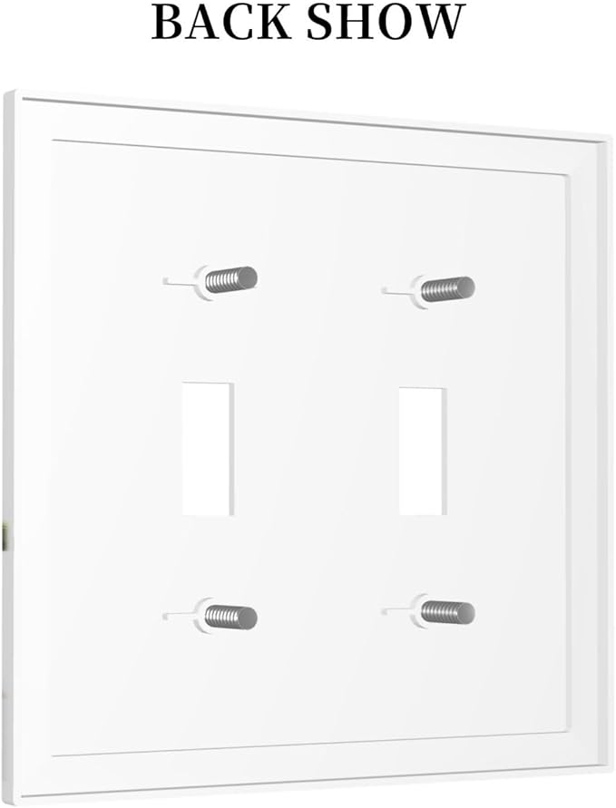 Large Animals Elephant Giraffe Jungle Lion Leopard Zebra Decorative Switch Plates 2 Gang Double Toggle Outlet Light Switch Cover Wall Plate Electrical Faceplate for Kids Room Nursery Decor